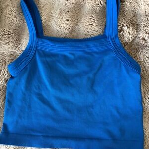 Urban Outfitters Blue Ribbed Tank Top